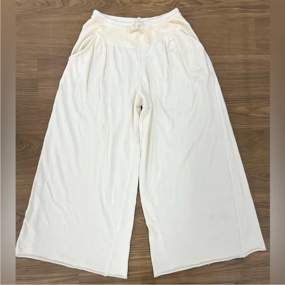 NWT Free People Range Wide-Leg Pants In Cream, Size Small - Picture 2 of 7